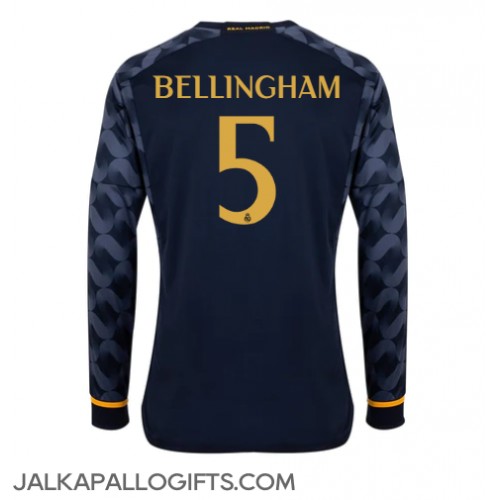 Real Madrid Jude Bellingham #5 Vieraspaita 2023-24 Pitkähihainen